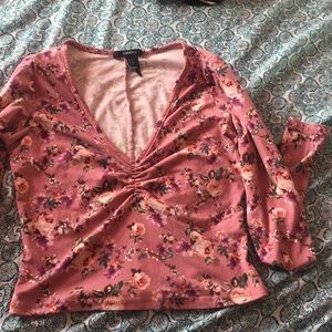 long sleeve crop top